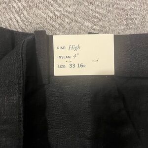 Abercrombie & Fitch Black Linen Pants